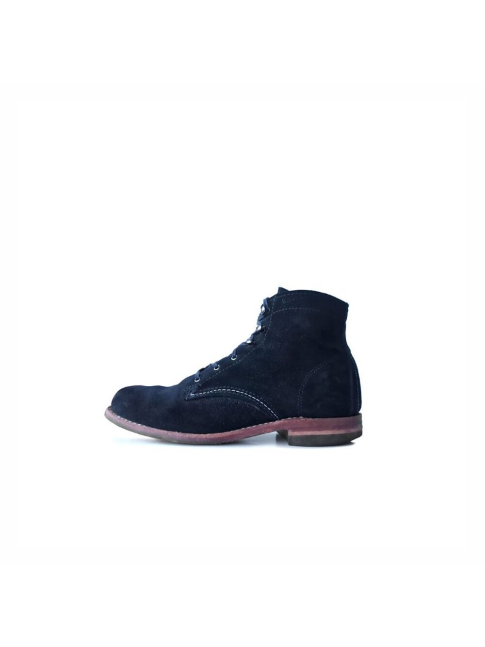 Wolverine 1000 Mile Boot Womens 7.5 Black Suede Leather Lace Up Boots USA